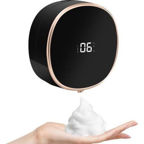 Distributeur De Savon Mural - À Mousse Automatique - Étanche - Rechargeable USB - Capteur De Proximité - Pour Bureau Cuisine Salle De Bain - 1 Pièce