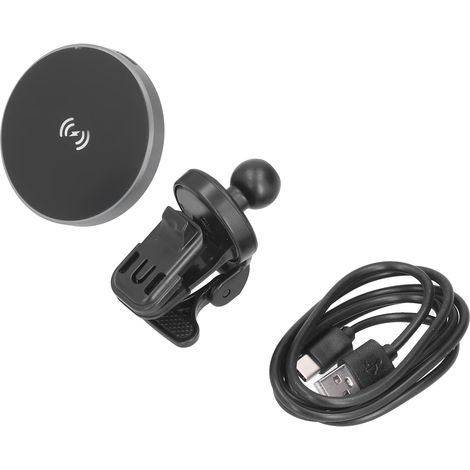 15-W-kabelloses magnetisches Autoladegerät mit 360°-Drehung und stabilem Ladeständer für iPhones (1/5)
