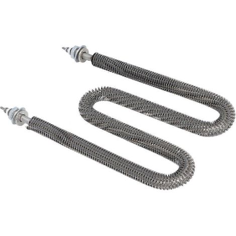 2025 Élément chauffant à ailettes Type W 3500W M18 X 25 Tube chauffant électrique en acier inoxydable, compatible avec les fours, les machines à pâtisserie, les climatiseurs et l'alimentation 220V AC. (1/5)