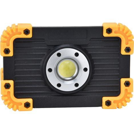 Lampe de Camping LED Portable Rechargeable USB, Lumière d'Urgence Extérieure Mini Rond pour Travail et Plein Air