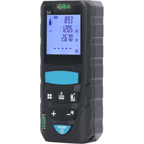 Digitaler 100-m-Entfernungsmesser mit Wasserwaage und Digitalanzeige für präzise Distanzmessung (1/5)
