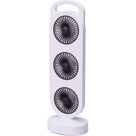 Ventilateur de bureau rechargeable 3 vitesses 36,5 x 12 x 8,3 cm