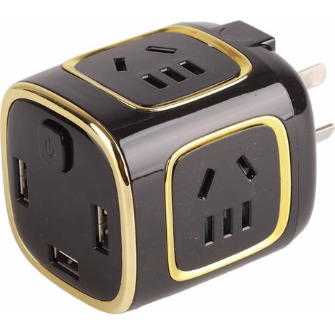 Multifunktionaler Stromwandler mit mehreren Anschlüssen, Ladegerät, Netzsteckeradapter für Haushalt und Reisen, 220 V, Typ 3 (1/5)