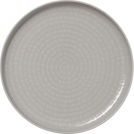Lot de 6 assiettes en Porcelaine Graphite H 30 mm Ø 190 mm - Was Germany