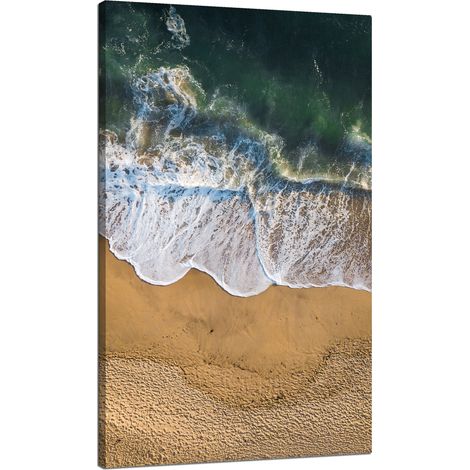 Leinwanddruck „Naturwelle am Ufer“, 70 x 120 cm