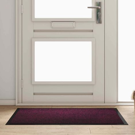 Fußmatte Bordeaux 120 x 80 x 1,2 cm Teddystoff