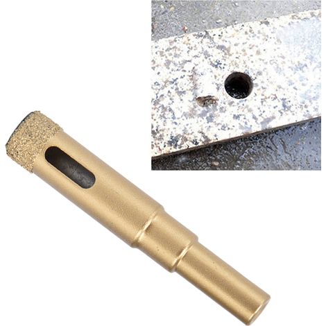 Foret Diamant pour Verre et Granit, Outil de Perçage et Découpe avec Douille Ronde 12mm