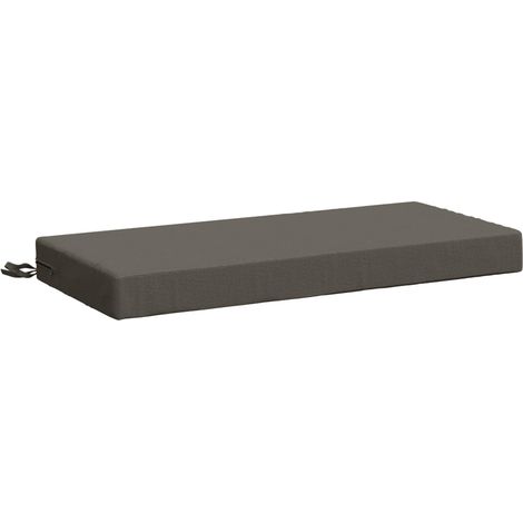 Bench Cushion SOEST 100% Polyester Grey 60 x 40 x 8 cm vidaXL (1/5)