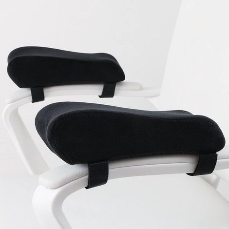 Coussin d'accoudoir pour chaise de bureau - housse d'accoudoir de chaise - protection des accoudoirs banc - coussin ergonomique - 2 pièces (1/5)