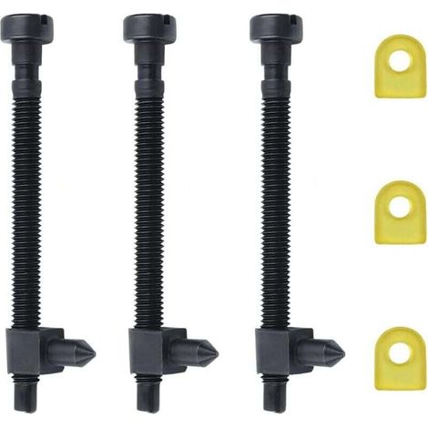 3 vis de réglage de tendeur de chaîne pour tronçonneuses HUSQVARNA 61 66 266 268 (lot de 3)