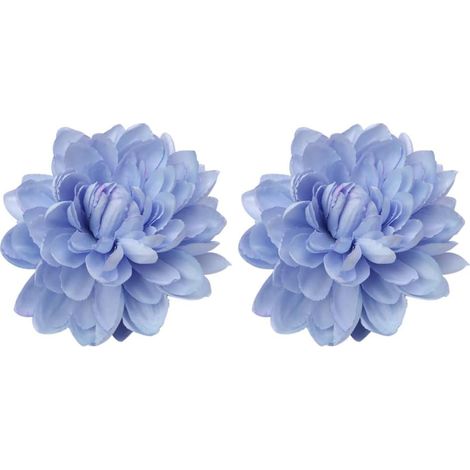 2 Embrasses de rideau, motif lotus 3D, clip en fer robuste, fixation facile, pour salon chambre bureau