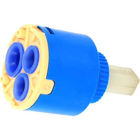 Cartouche de rechange en céramique de 40 mm pour mitigeur d'eau, robinet de commande interne, valve en plastique PP bleu
