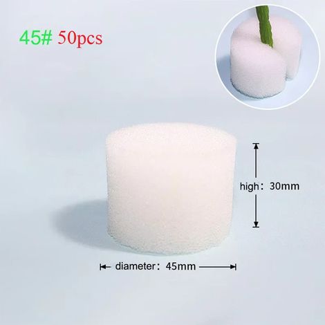 (NO45 50 pièces) Outils de jardinage hydroponique hors-sol, système de culture de légumes en éponge plantée, collier de clonage, culture de plantes E2 (1/4)