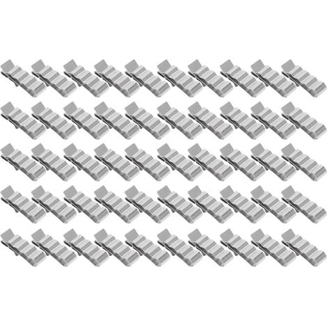 Lot de 50 serre-câbles en acier inoxydable 304 pour la gestion des câbles à 4 fils, destinés aux panneaux solaires photovoltaïques. (1/4)