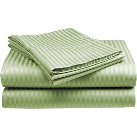 Sábanas de algodón de 400 hilos, juego de 4 piezas para cama de tamaño estándar, bolsillo profundo de 38 cm (15 pulgadas)