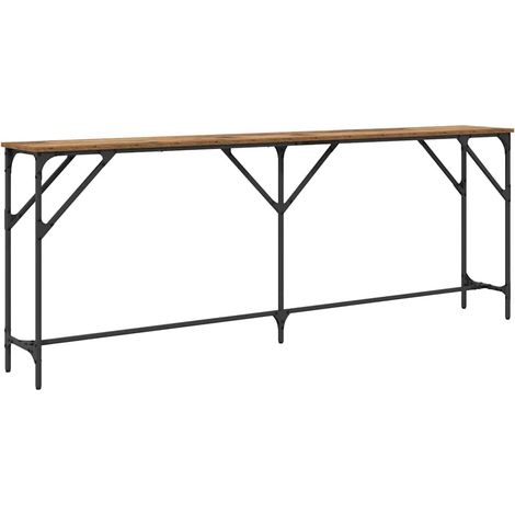 Table console,Table d'appoint,Bout de canapé Bois Ancien 200 x 29 x 75 cm CFW16512 (1/5)