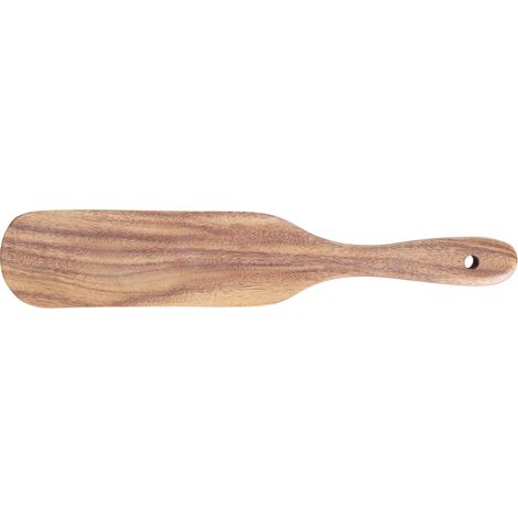Spatule en teck plate, spatule de cuisine en bois de qualité alimentaire pour la cuisine à domicile (29 x 5,5 cm) (1/5)