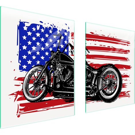 GLASSCHUTZPLATTE FÜR HERD 85x52 MOTORRAD