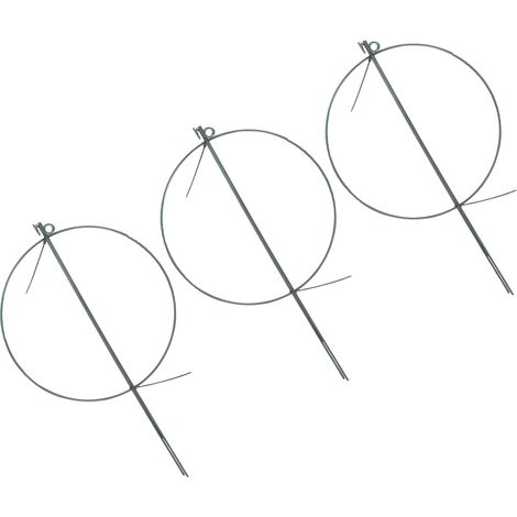 Lot de 3 treillis métalliques décoratifs pour plantes grimpantes de jardin (1/5)