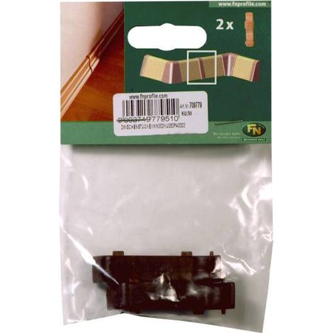 Zwischenstück Kunststoffleiste KU.050 wenge Clips & Ecken (1/2)