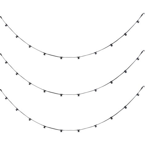 QAZQA Guirnalda de luces conectable negra con enchufe 14m 30 (1/5)