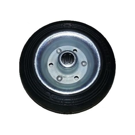 RUOTA CON RIVESTIMENTO IN GOMMA 125X37,5 IN GOMMA PIENA MARCA AVO MADE IN ITALY (1/2)