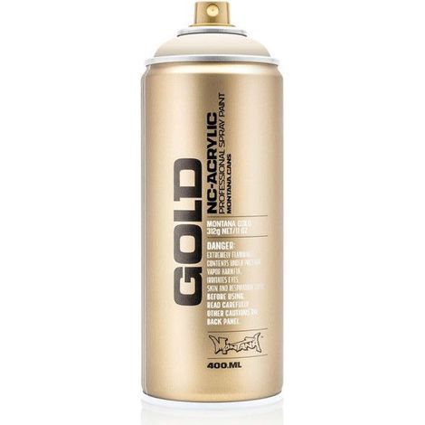 Bombe de peinture - Gold - Acrylique - Bone - G1400 - 400ml - Montana Cans (1/2)