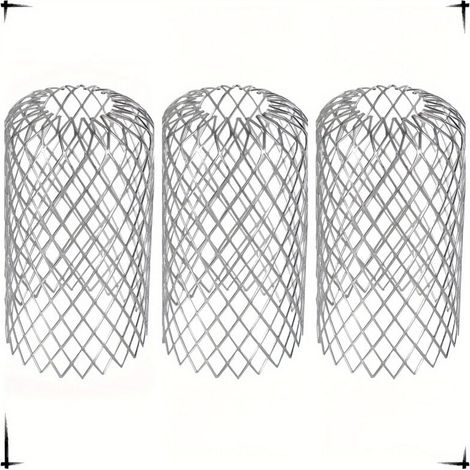 Crapaudine de Gouttière 75 150MM, Aluminium Filtres de Grillage Gouttière pour Maison, Avant-toit, Fossé, Égout pour Aider à Garder le Drain Dégagé Arrête le Blocage Feuilles et des Débris (3 (1/4)