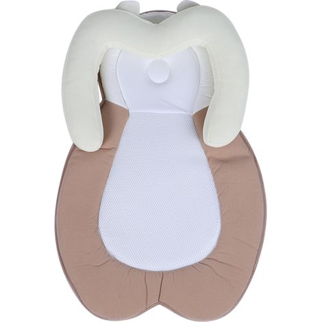 Coussin de positionnement pour bébé, oreiller de corps pour bébé, coussin de transat pour nourrisson, coussin pour nouveau-né (blanc crème) (1/5)