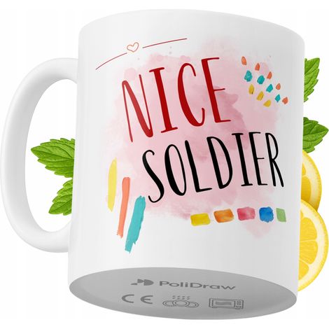 Lustige Kaffeetasse mit witzigem Textdesign für Soldaten – ideal für Geburtstage, Namenstage, Feiertage und besondere Anlässe. Hochwertige Tasse für Zuhause, Büro und Arbeit. Farbe: Weiß, 330 ml.