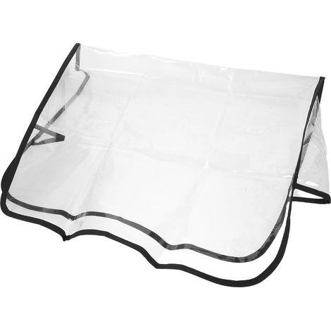 Housse de Protection Transparente en Pvc pour Dossier de Fauteuil de Salon 48 X 43 Cm, Imperméable et Amovible, Compatible Fauteuils de Coiffure, Protège les Produits Chimiques (1/5)