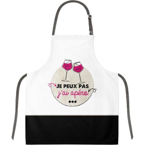 Tablier adulte à nouer Apéro (1/2)