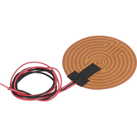 Runde, flexible Polyimid-Heizplatte (120 W) für 3D-Drucker, DC12V Zubehör-Heizbett, runde PI-Folie, 3D-Drucker-Bettheizung, flexibler 120-W-Widerstand. (1/5)