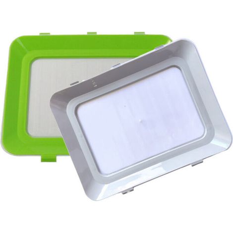 Fresh & Clik Lunchbox Set of 2 Storage Trays, Alternative to Cling Film Reusable Cling Film (1/5)