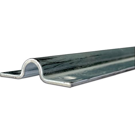 Deco Fer Forge – Rail pour portail coulissant à visser au sol – Longueur 2000mm, largeur 53mm, épaisseur 2,5mm – Acier zingué, charge jusqu'à 500kg (1/3)