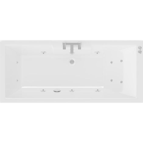 Legend 1700mm x 750mm Left Hand 12 Jet Chrome V-Tec Single Ended Whirlpool Bath (1/5)