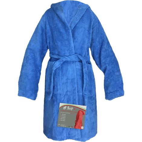ACCAPPATOIO HI TECH + © BIMBO bambino RAGAZZO IN SPUGNA di puro cotone MADE IN ITALY BLUETTE 4 ANNI