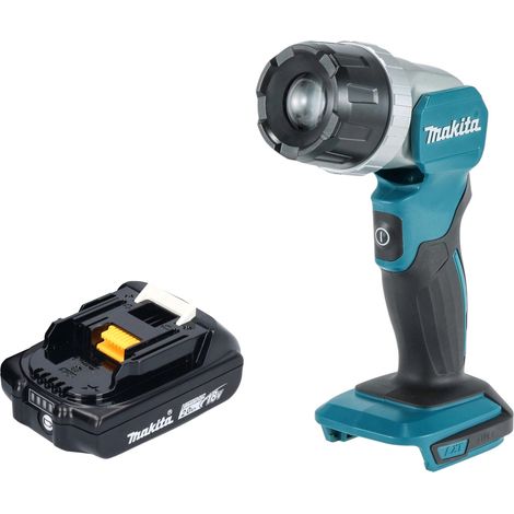 Makita DML 808 A1 Lámpara de mano sin cable 14,4 / 18 V 190 lm LED + 1x batería recargable 2,0 Ah - sin cargador