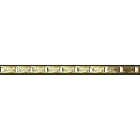 Cremagliera in metallo L. 12,5 mm. - nichelato - 1 pz.