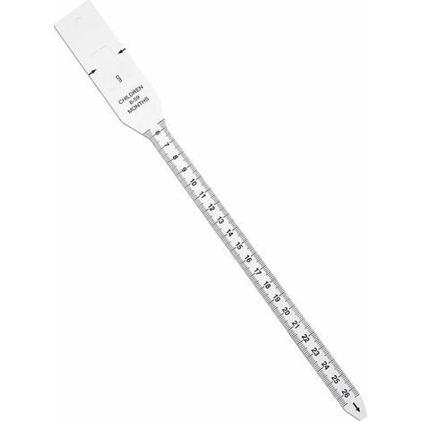 Metro a nastro portatile in plastica per misurare la circonferenza della testa e del braccio, bianco, 26 cm (1/5)