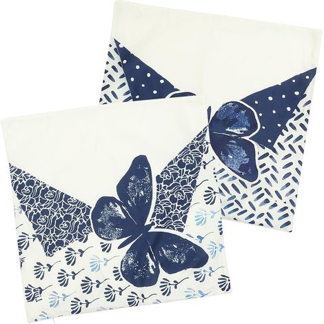 de 2 taies d oreiller à motif papillon indéformables en (1/5)