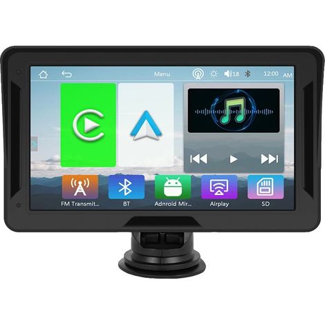 Monitor para coche, pantalla de 7 pulgadas, conectividad Bluetooth, con cámara. (1/2)