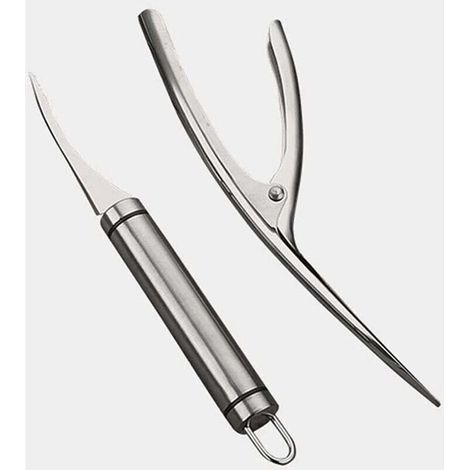 Éplucheur De Crevettes, Shrimp Peeling,2 Outils D'épluchage De Crevettes, Outil D'épluchage De Crevettes, Passe Au Lave-vaiss, Facile à Nettoyer (argent) (1/5)