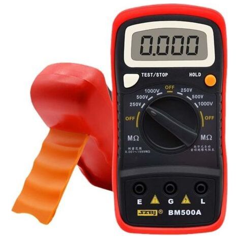 BM500A 1000V Digitalmultimeter, LCD-Widerstandsmessgerät, digitales Isolationswiderstandsmessgerät, Megohmmeter, elektrisches Prüfgerät (1/5)