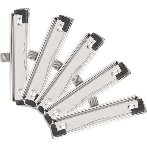 Pinces métalliques, conception durable et finition argentée pour