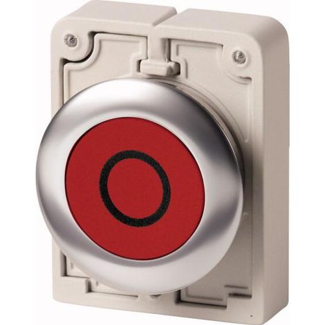 Bouton-poussoir 30mm affleur. rouge "O" EATON M30I-FD-R-X0