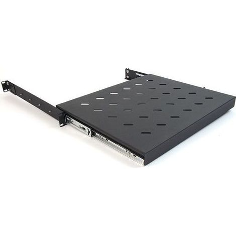 Bandeja telescopica rack-19 1U fondo 600mm  Negro (1/3)
