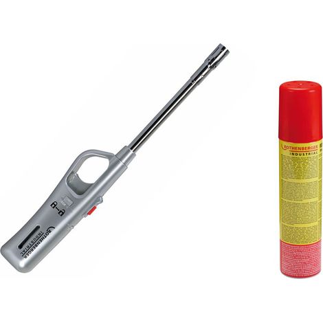 ROTHENBERGER Industrial 1x Allume-gaz Tempête avec 1x Rofill Gaz 100 ml - 1500005162