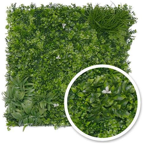 Mur végétal artificiel Liseron 1m x 1m, Surface 20 m²