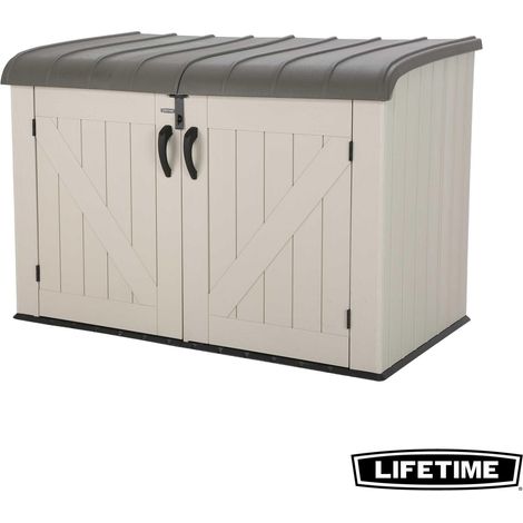 Lifetime – Coffre de rangement jardin en polyéthylène haute densité – Dimensions 191,5 x 108,9 x 131,6 cm – Capacité 2,12 m3 – 60170 (1/8)